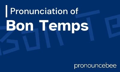 bontemps pronunciation